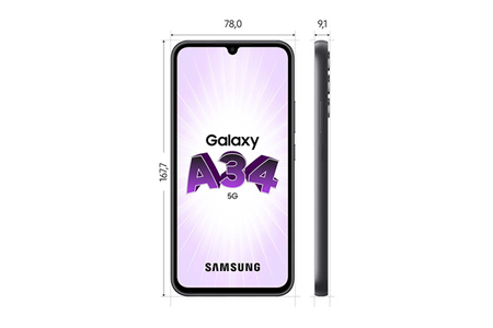 Samsung Galaxy A34 128 Go Noir-SAMSUNG