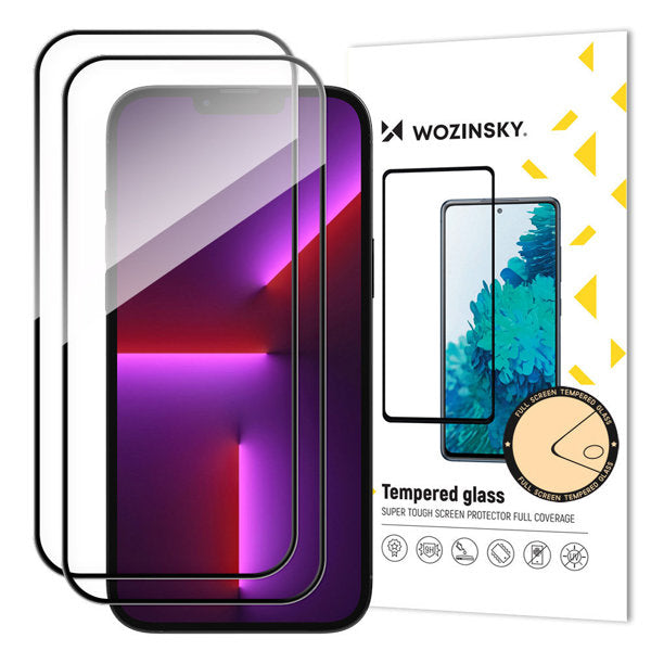 WOZINSKY 2 Pièces de Verre Trempé pour iPhone 15 Pro Max-WOZINSKY
