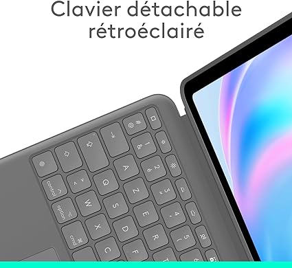 Clavier et coque de protection pour iPad Air 13"(2024) Combo Touch - Logitech