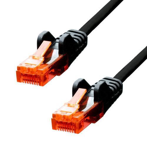 ProXtend CAT6 U/UTP CCA PVC 1M - Noir - 50 Pièces-ProXtend